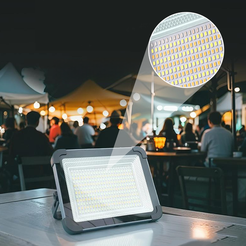 Portable & Multifunctional Solar-Powered LED Flood Light