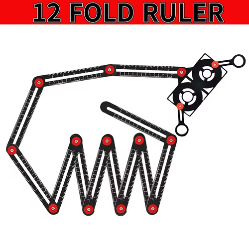 12Fold Ruler Multi Angle Measuring Ruler