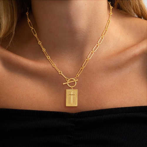 🔥✝️ Stylish Cross Necklace