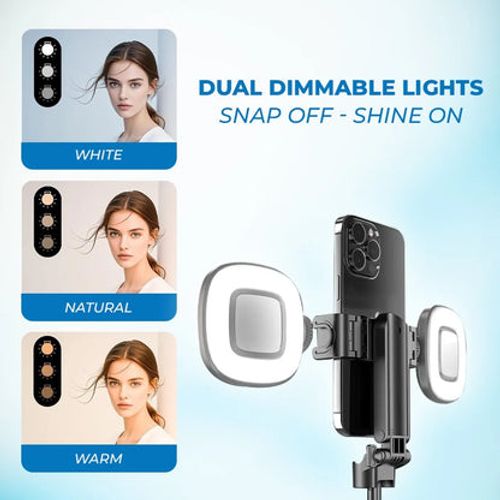 💥📱✨Extendable pocket-sized selfie stick tripod with detachable remote control