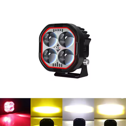 High Brightness Motorcycle Spotlight with Adjustable Bracket