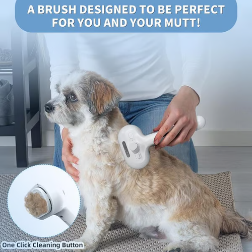 The All-in-One Pet Grooming Mist Brush