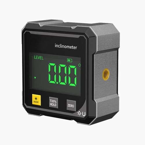 4-sided magnetic digital angle gauge with laser