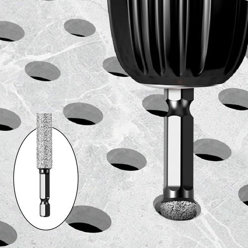 Hexagonal heated hole for drilling and grinding