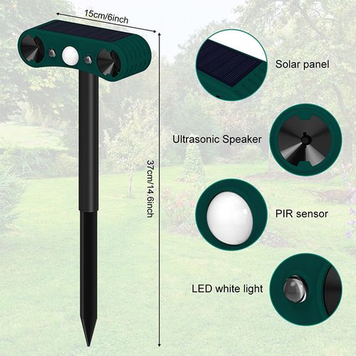 Solar Motion Sensor Outdoor Animal for Repelling