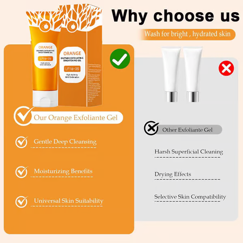 🌟 Buy 1 Get 1 Free-Exfoliator--Orange Enzyme Exfoliating Gel