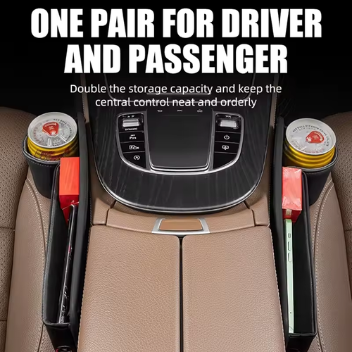 💖🔥 Leather Car seat Storage Box