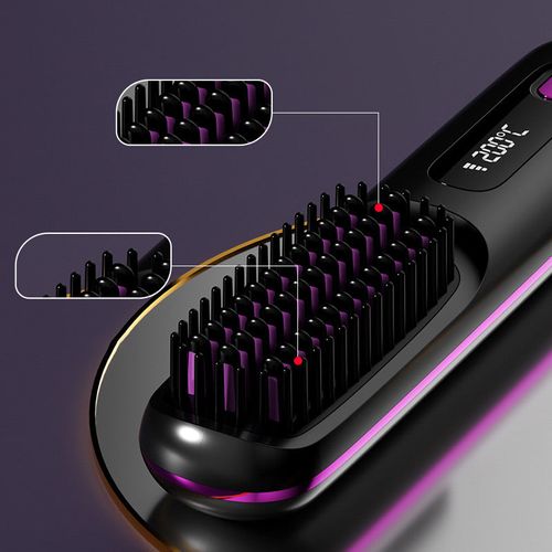 Wireless Ceramic Heating Hair Straightening Comb