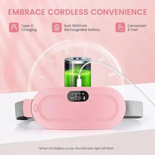 Periods Cramp Comfort Heating Pad & Massager Belt