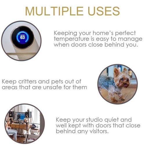 4 Inch Automatic Spring Hinge – Self-Closing, Adjustable Tension & Easy Install for Doors 🔧🚪📦