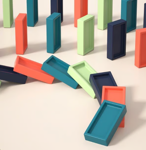 🔥 Dominoes Automatic Domino Train Educational Toy