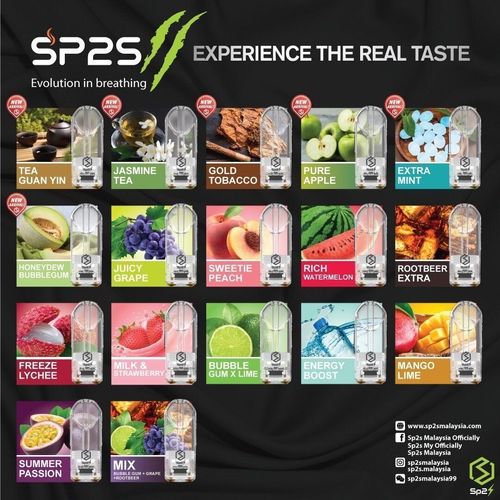 SP2S煙彈3入裝國際版 一代通用多口味穩定霧化日常替換款