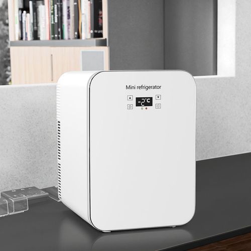20-Liter Mini Portable Refrigerator for Home and Car Use with Digital Display