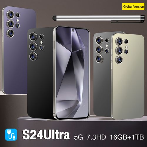 Hot-selling Galaxy S24 Ultra Smartphone 16GB RAM + 1TB Storage 7.3-inch Large Display 108MP Rear Camera English Operating System