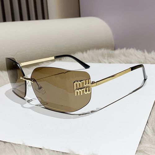New Frameless Retro Sunglasses with Polarized Gradient Lenses UV400 Protection Ultra-Lightweight Sunglasses