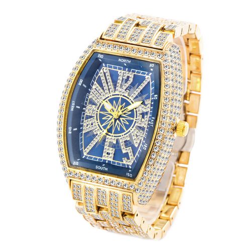 🔥 AFRICAN NIGHT STAR - GLOW LIKE A KING IN THE DARK! 47mm Barrel Men's Watch with Japan Movement ✨ Super-Bright Night Glow | 💧 30M Waterproof | 💰 Gold-Plated Luxury