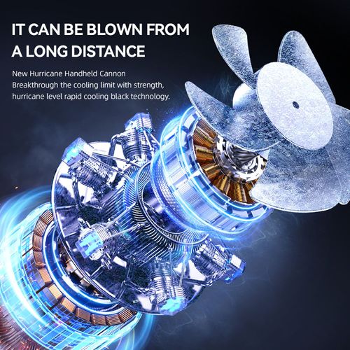 T50 ice Violent Turbo Jet Fan Jet Mini Dry Blower Strong mini Quite Design blower Airflow jet Camping Office mini hand fan