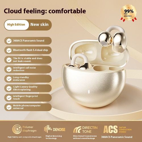 M91 Ear Clip Audionic Earbuds Ear Clip Air Conduction HiFi Stereo Wireless Headphone Gaming Sports Earphones