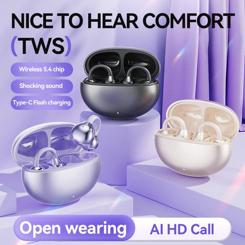 M91 Ear Clip Audionic Earbuds Ear Clip Air Conduction HiFi Stereo Wireless Headphone Gaming Sports Earphones
