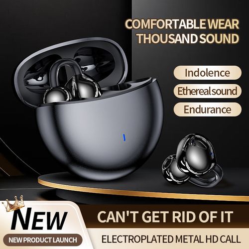 M91 Ear Clip Audionic Earbuds Ear Clip Air Conduction HiFi Stereo Wireless Headphone Gaming Sports Earphones
