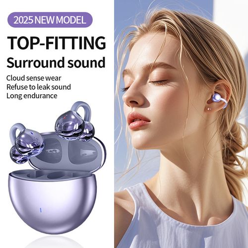 M91 Ear Clip Audionic Earbuds Ear Clip Air Conduction HiFi Stereo Wireless Headphone Gaming Sports Earphones