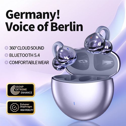 M91 Ear Clip Audionic Earbuds Ear Clip Air Conduction HiFi Stereo Wireless Headphone Gaming Sports Earphones