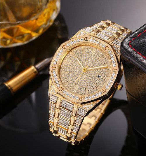 Elegant Luxury Diamond-Studded British Watch