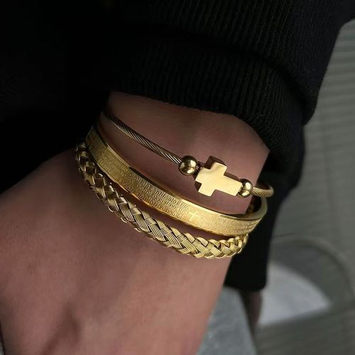 High-end Sanskrit bracelet three-piece set