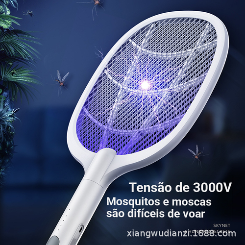 Mosquito elétrico tiro de alta potência mosquito assassino elétrico tiro de mosca