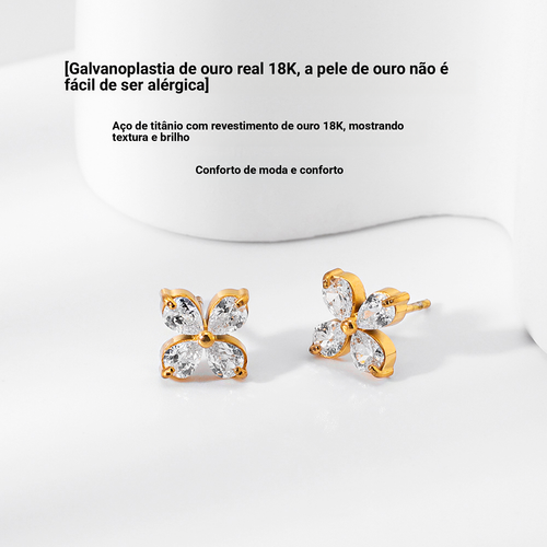 Conjunto de quatro colares Joias com cores resistentes Acessórios de cristal