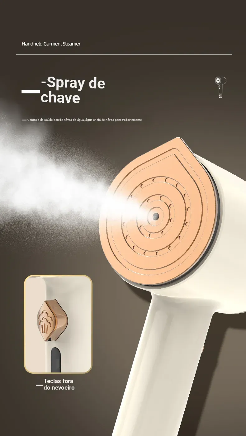 Ferro a vapor portátil Ferro elétrico portátil para remoção de rugas em roupas Ferro a vapor para roupas