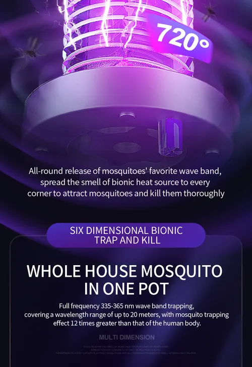 SUS NICKEL PLATEDSHOCKABSORBER SUS galvanized stainless steel power grid is adopted,and mosquitoes can instantly release 3000 volts when approaching,killing poisonous mosquitoes in 0.1s