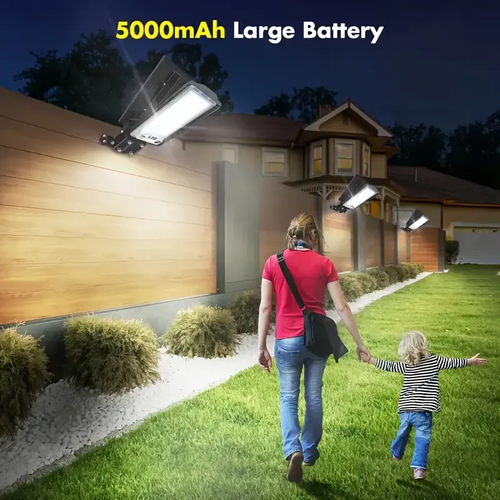 🔥💡200W Solar-Powered LED Street Light - Waterproof, Easy Install, Remote Control, Durable Aluminum for Outdoor Safety & Illumination