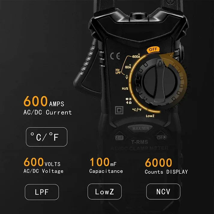 RD206D AC DC Digital Clamp Meter