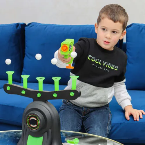Glow-in-the-Dark Shooting Target Practice Kids Shooting Toy Gun Set