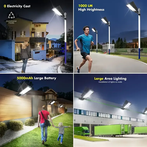 🔥💡200W Solar-Powered LED Street Light - Waterproof, Easy Install, Remote Control, Durable Aluminum for Outdoor Safety & Illumination