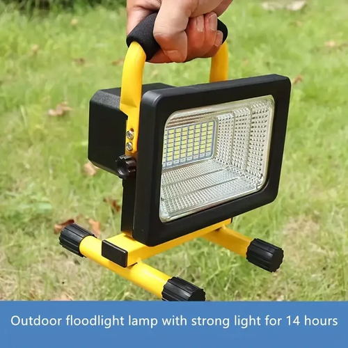 🔥💡1pc LED Stand Floodlight, Heat Dissipation, Three Speed Dimming, Suitable For Outdoor Emergency, Workshop, Garage, Night Fishing, Camping🎉👇