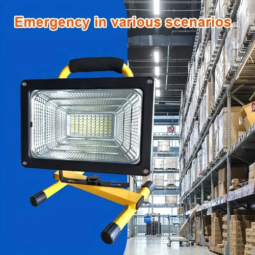 🔥💡1pc LED Stand Floodlight, Heat Dissipation, Three Speed Dimming, Suitable For Outdoor Emergency, Workshop, Garage, Night Fishing, Camping🎉👇