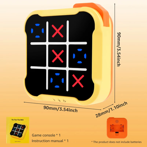 Children's electronic tic-tac-toe game