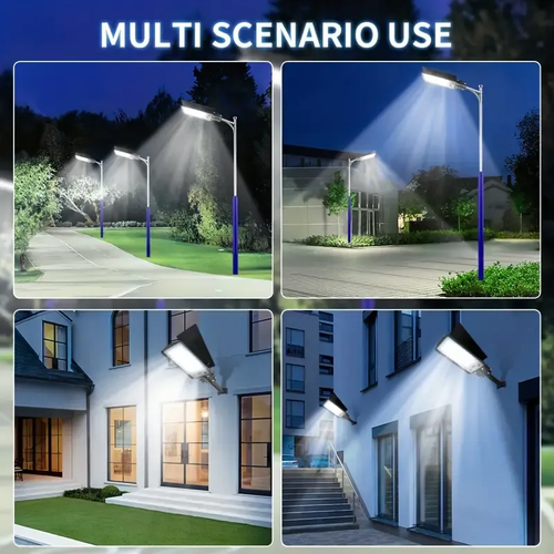 🔥💡200W Solar-Powered LED Street Light - Waterproof, Easy Install, Remote Control, Durable Aluminum for Outdoor Safety & Illumination