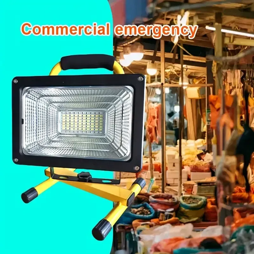 🔥💡1pc LED Stand Floodlight, Heat Dissipation, Three Speed Dimming, Suitable For Outdoor Emergency, Workshop, Garage, Night Fishing, Camping🎉👇