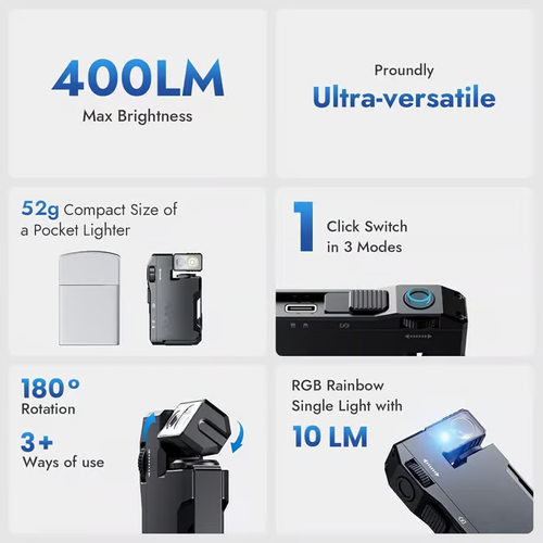 Edc mini portable flashlight