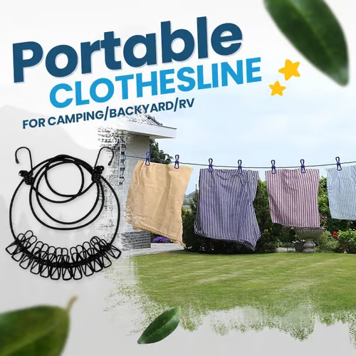 🎁 Buy 1 Get 3 Free🎁 Lightweight Clothesline for Camping, Backyard and RV