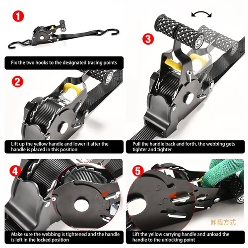 Retractable Ratchet Straps