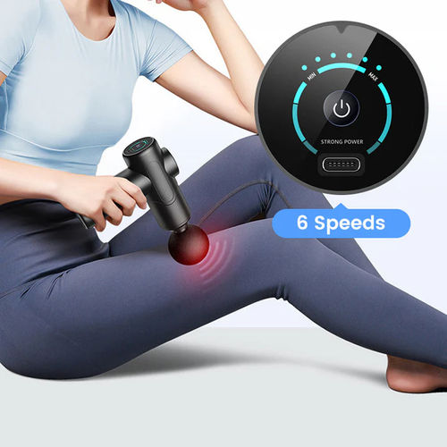 💥Portable deep tissue massager with 6 speeds and 8 heads🎁