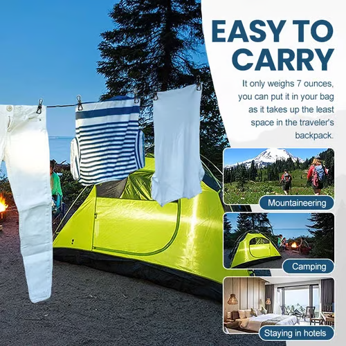 🎁 Buy 1 Get 3 Free🎁 Lightweight Clothesline for Camping, Backyard and RV