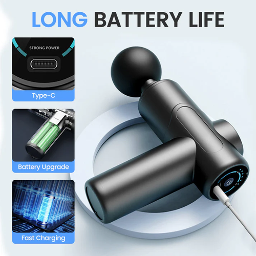 💥Portable deep tissue massager with 6 speeds and 8 heads🎁