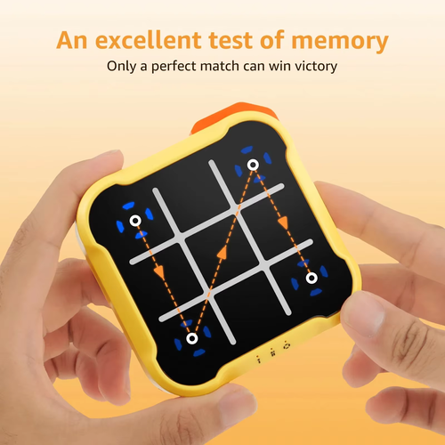 Children's electronic tic-tac-toe game