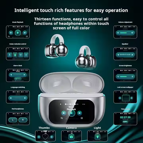 Travel trend products 2025 touch screen gaming headset noise cancelling headset wireless headset