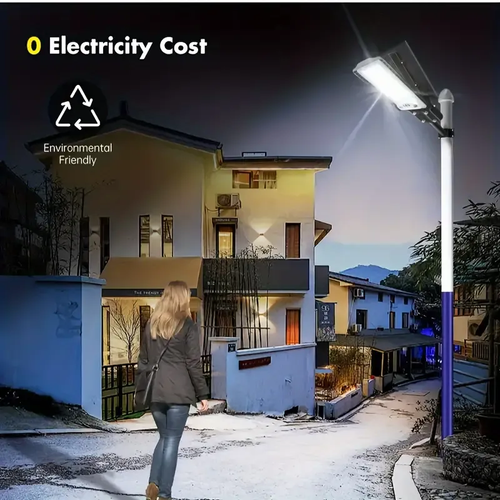 🔥💡200W Solar-Powered LED Street Light - Waterproof, Easy Install, Remote Control, Durable Aluminum for Outdoor Safety & Illumination